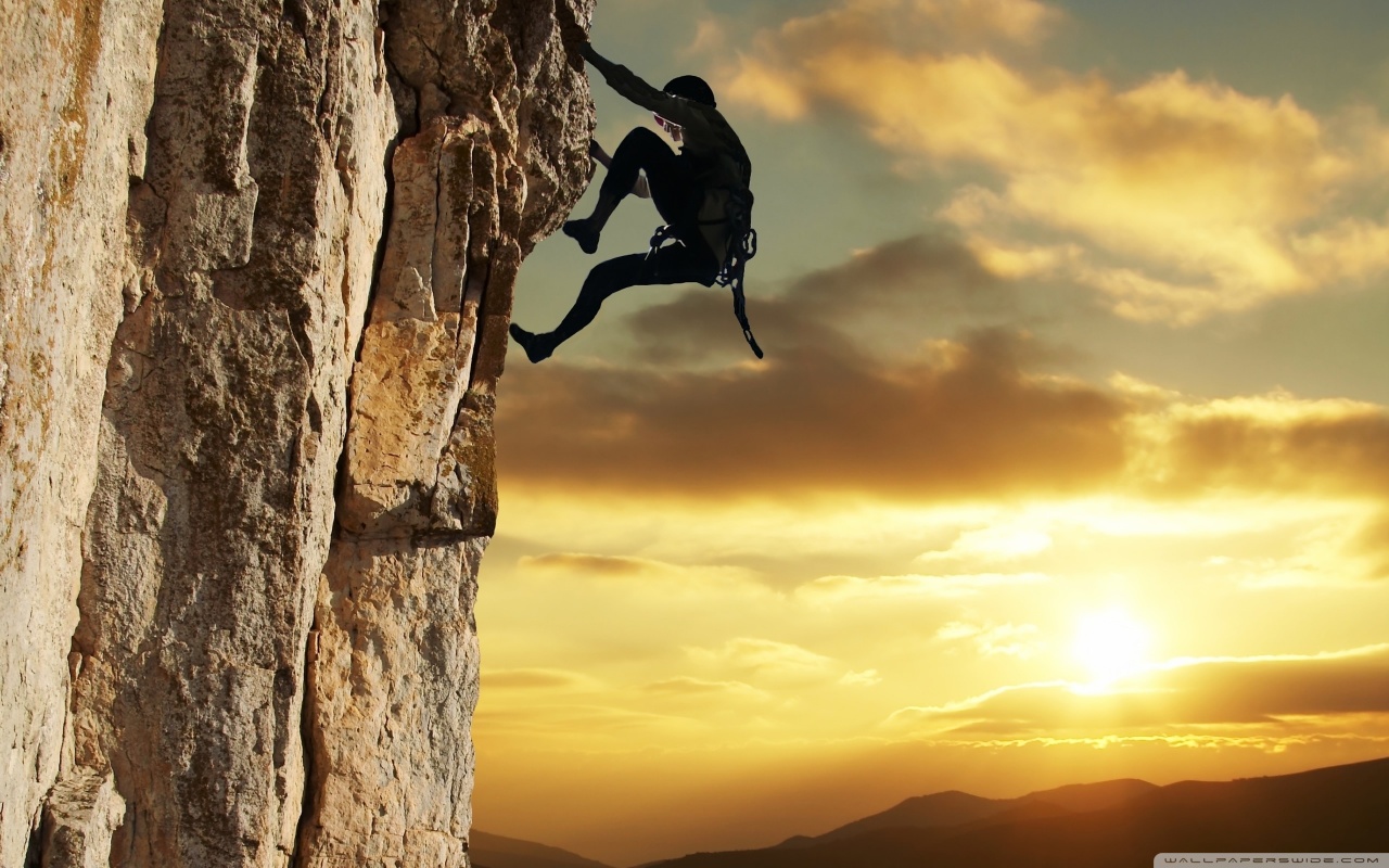 rock climbing